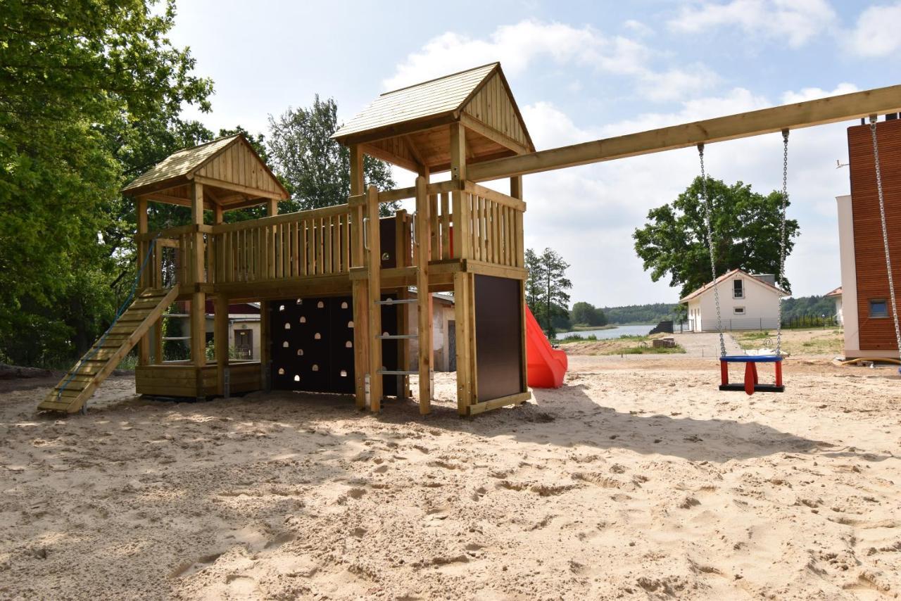 Ferienhaus-See-Sauna-Kamin-Hund Mit E-Ladestation Krakow am See Exteriér fotografie